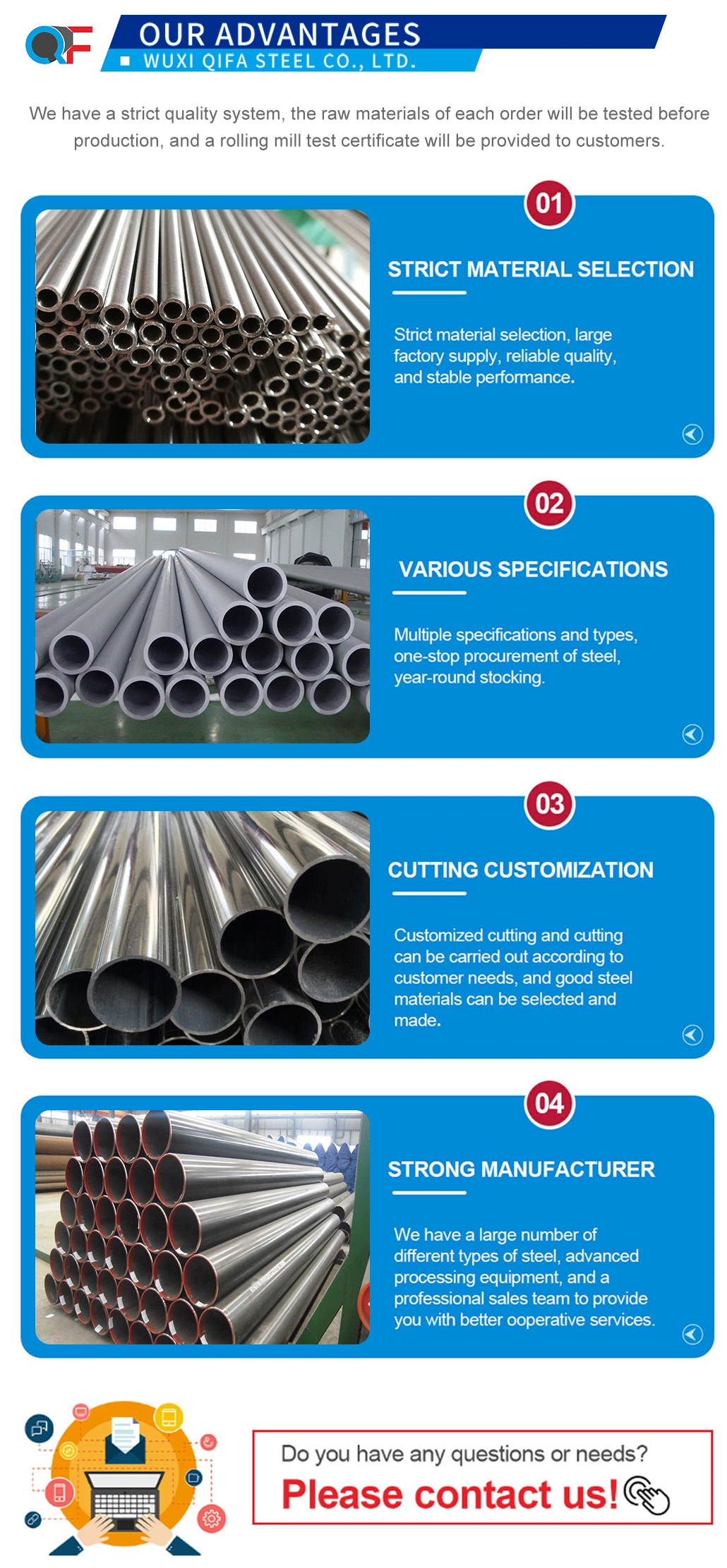 A333 St52 A106b SA210c SA192 A192 Carbon Alloy Boiler Precision API 5L Seamless Steel Pipe China Made